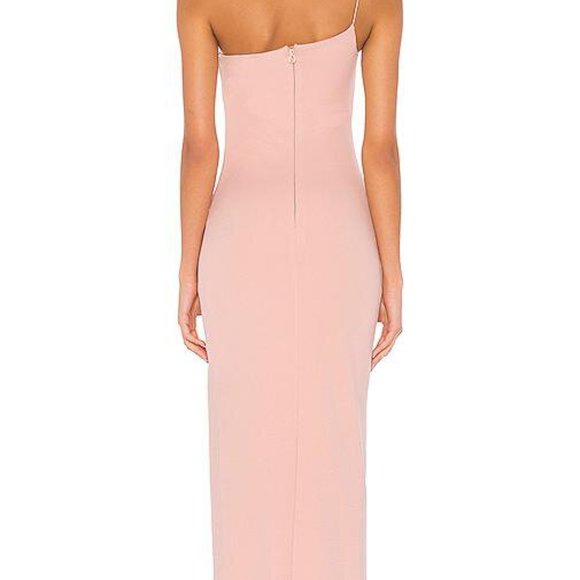 Nookie Lust One Shoulder Gown in Blush - Picture 3 of 7